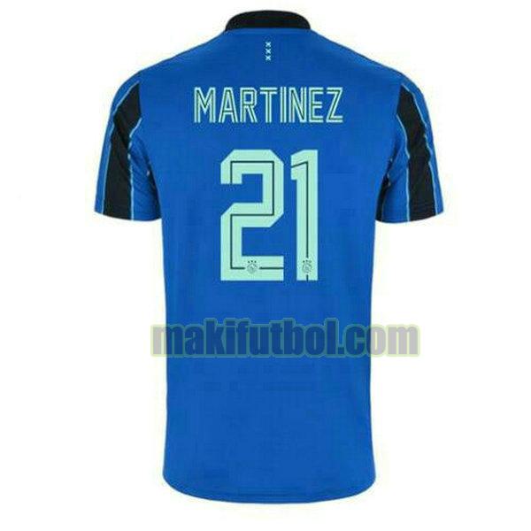 camisetas ajax 2021 2022 segunda lisandro martinez 21 azul