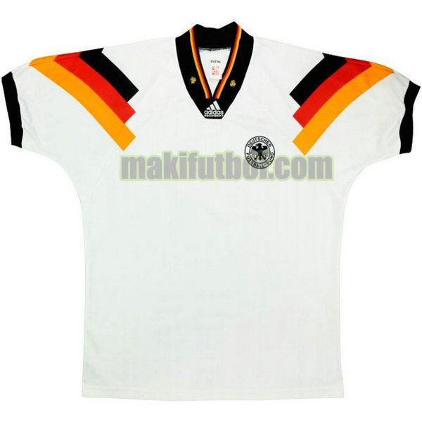 camisetas alemania 1992 primera blanco
