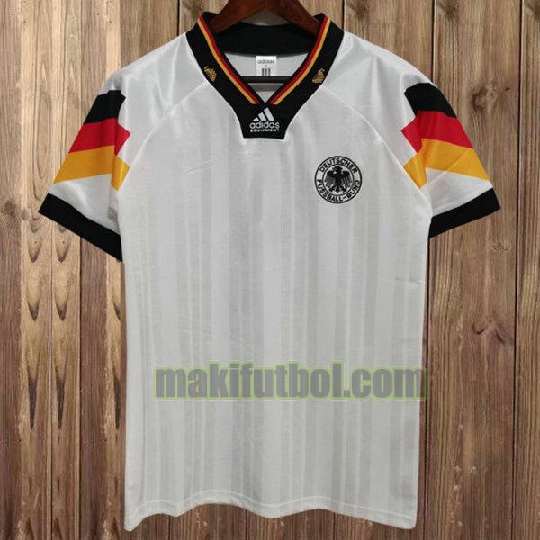camisetas alemania 1992 primera blanco
