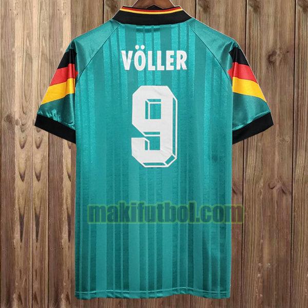 camisetas alemania 1992 segunda voller 9 verde