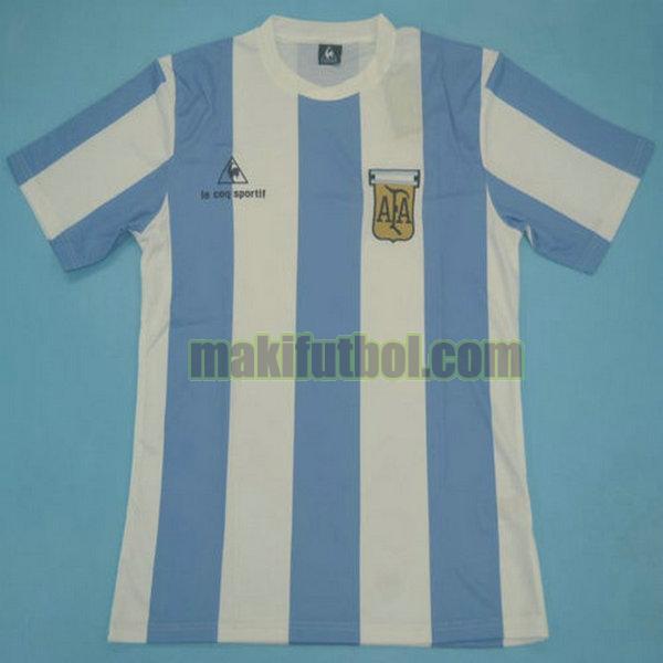 camisetas argentina 1984 primera blanco