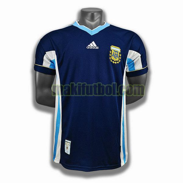 camisetas argentina 1998 segunda player azul