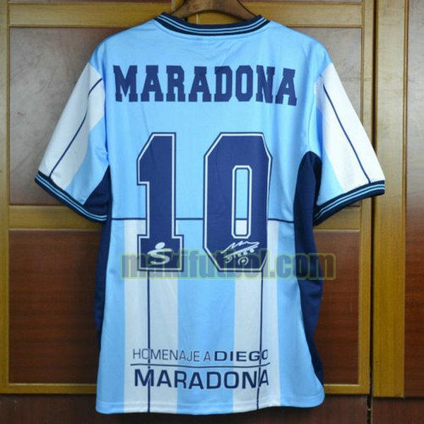 camisetas argentina 2001 primera maradona 10 azul