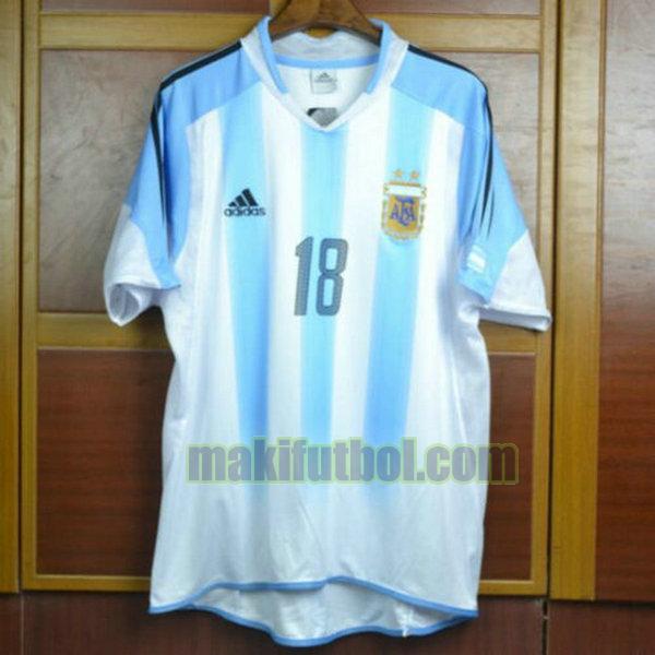 camisetas argentina 2004 primera blanco
