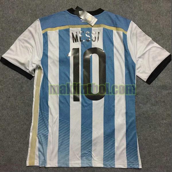 camisetas argentina 2014 primera messi 10 blanco