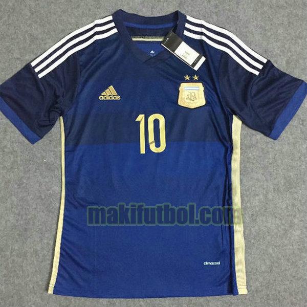 camisetas argentina 2014 segunda messi 10 azul