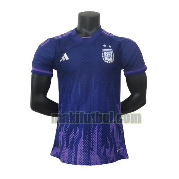 camisetas argentina 2022 segunda player azul