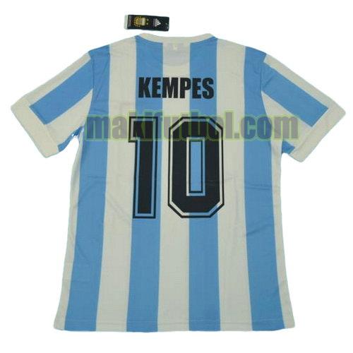 camisetas argentina copa mundial 1978 primera kempes 10
