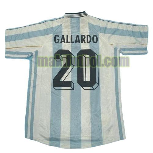 camisetas argentina copa mundial 1998 primera gallardo 20