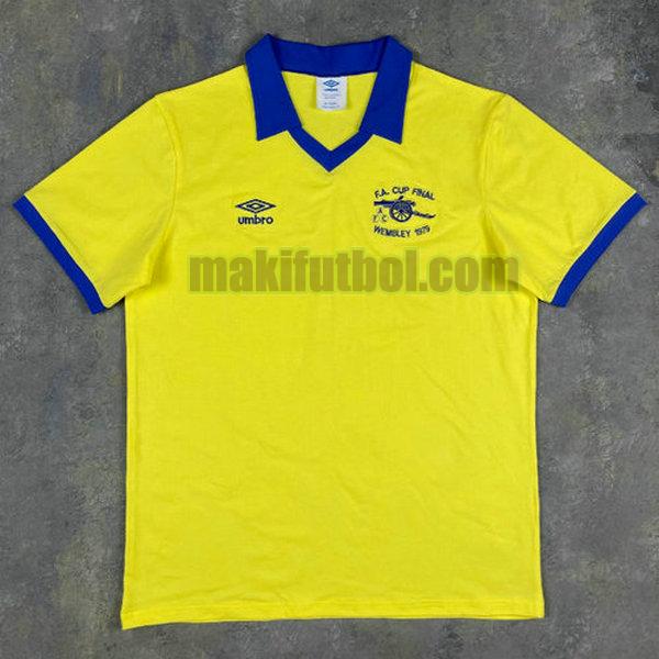 camisetas arsenal 1971-1979 segunda amarillo
