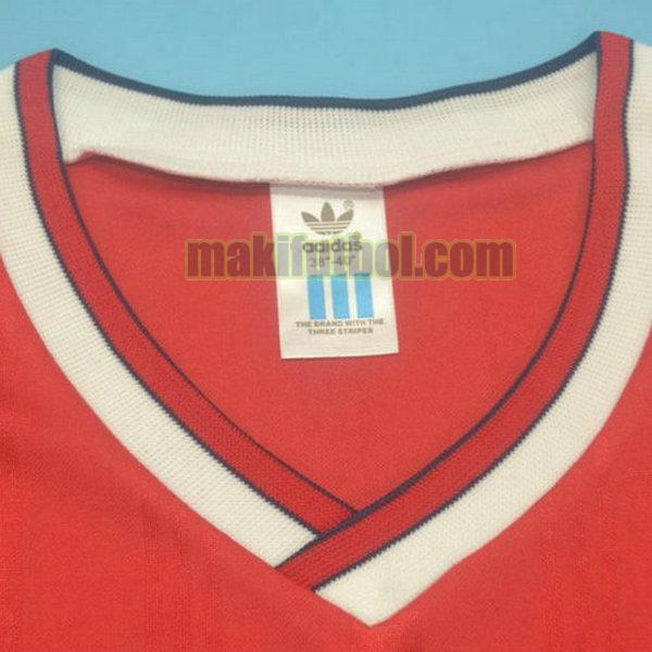 camisetas arsenal 1986-1988 primera dixon 2 rojo