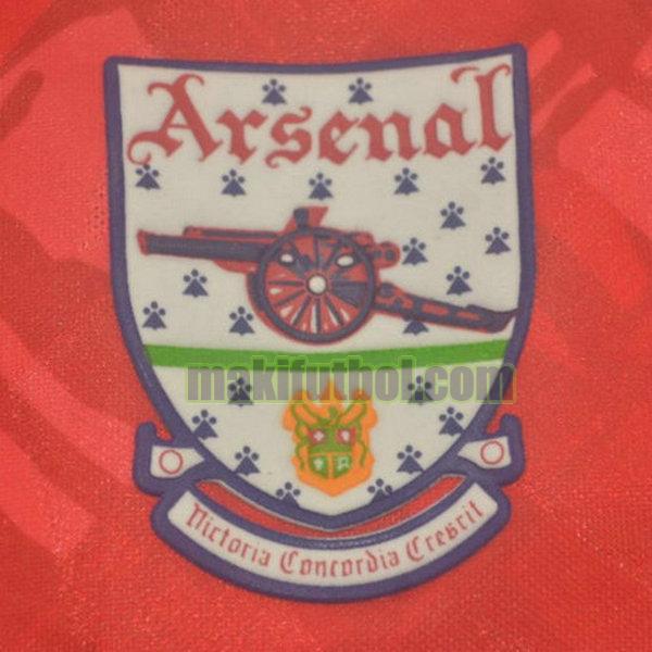 camisetas arsenal 1990-1992 primera rojo