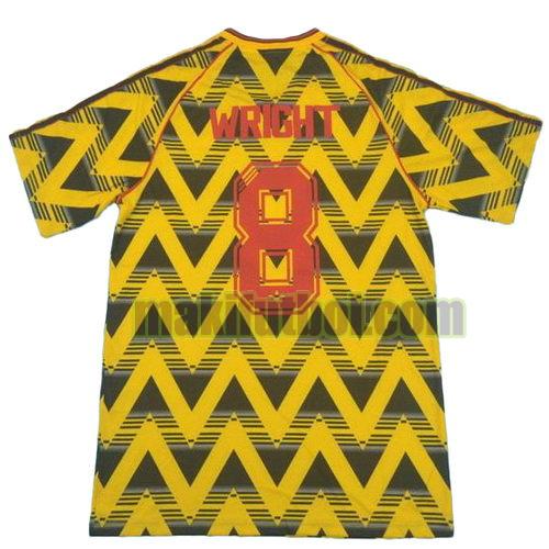 camisetas arsenal 1991-1993 segunda wright 8