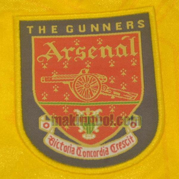 camisetas arsenal 1996-1997 segunda amarillo