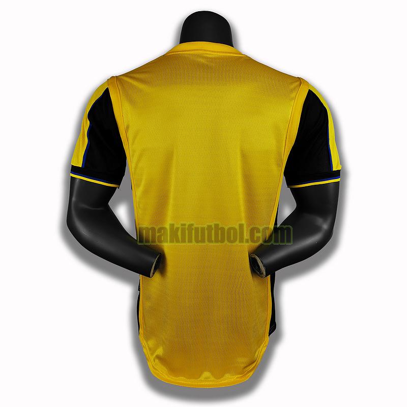 camisetas arsenal 1999 2000 segunda player amarillo
