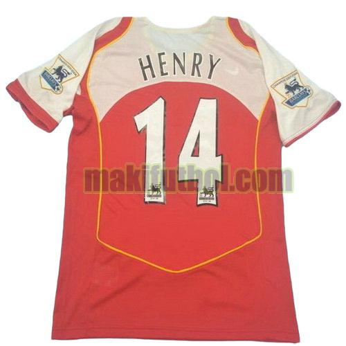 camisetas arsenal 2004-2005 primera henry 14
