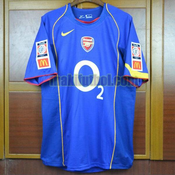camisetas arsenal 2004-2006 segunda azul