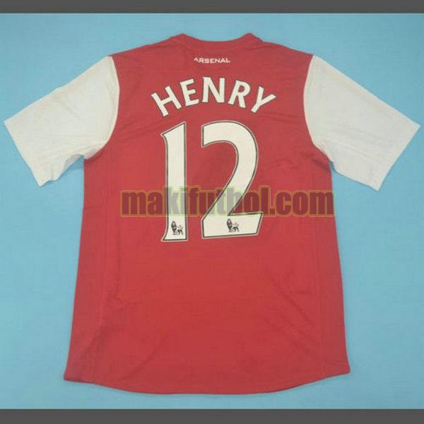 camisetas arsenal 2011-2012 primera henry 12 rojo