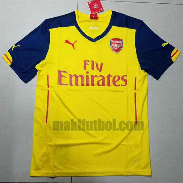 camisetas arsenal 2014-2015 segunda amarillo