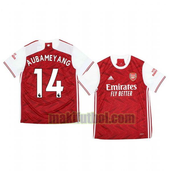camisetas arsenal 2020-2021 primera pierre emerick aubameyang 14