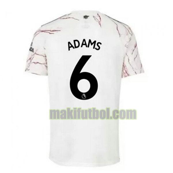 camisetas arsenal 2020-2021 segunda adams 6
