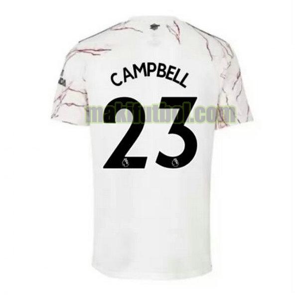 camisetas arsenal 2020-2021 segunda campbell 23