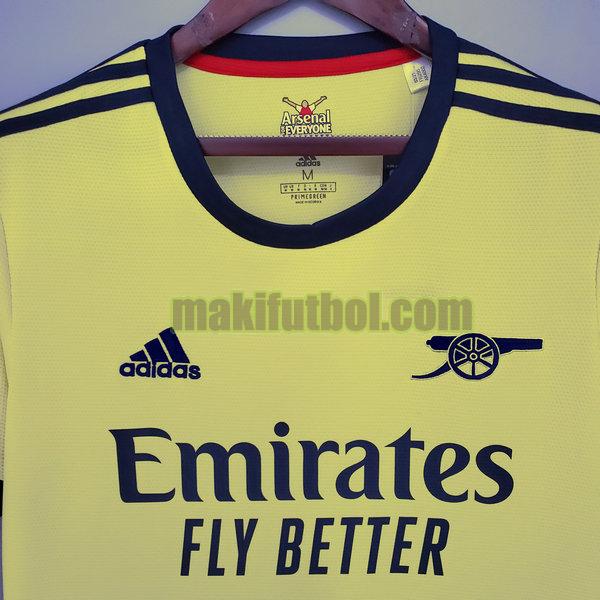 camisetas arsenal 2021 2022 segunda amarillo