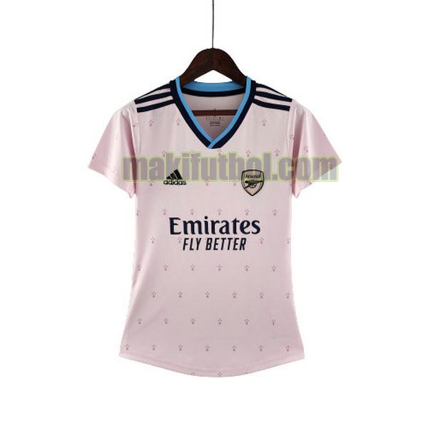 camisetas arsenal mujer 2022 2023 tercera rosa