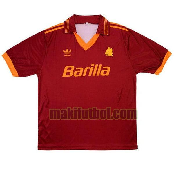 camisetas as roma 1992-1994 primera rojo