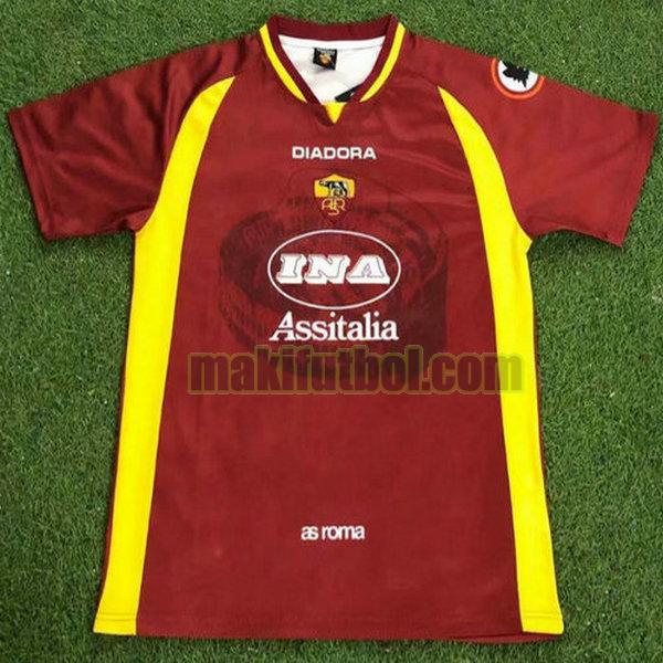 camisetas as roma 1997-1998 primera rojo
