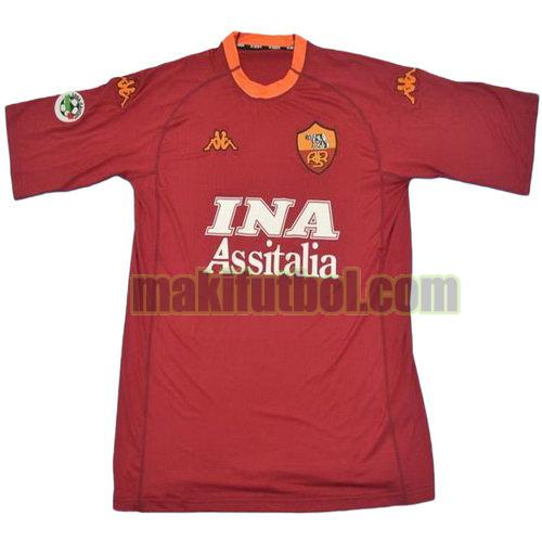 camisetas as roma 2000-2001 primera