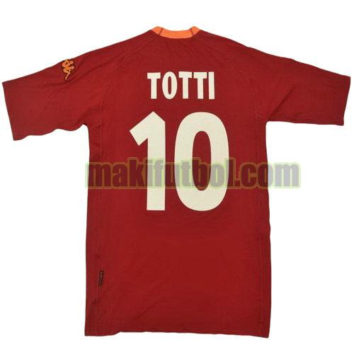 camisetas as roma 2000-2001 primera totti 10