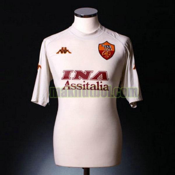 camisetas as roma 2000-2001 segunda blanco