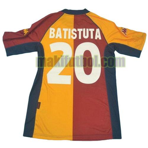 camisetas as roma 2001-2002 primera batistuta 20