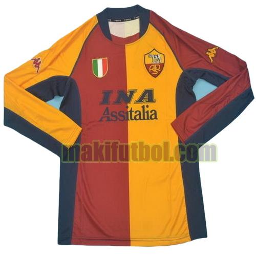camisetas as roma 2001-2002 primera ml