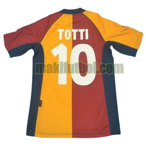 camisetas as roma 2001-2002 primera totti 10
