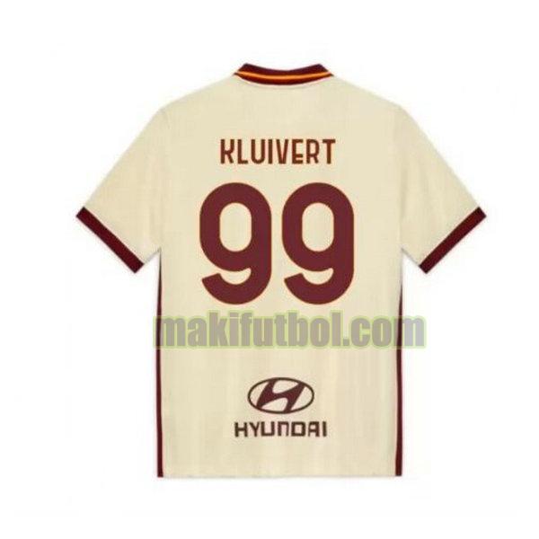camisetas as roma 2020-2021 segunda kluivert 99