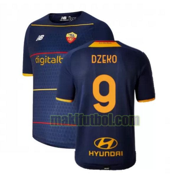 camisetas as roma 2021 2022 fourth dzeko 9 amarillo