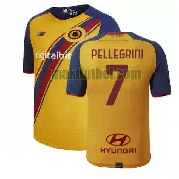 camisetas as roma 2021 2022 fourth pellegrini 7 amarillo