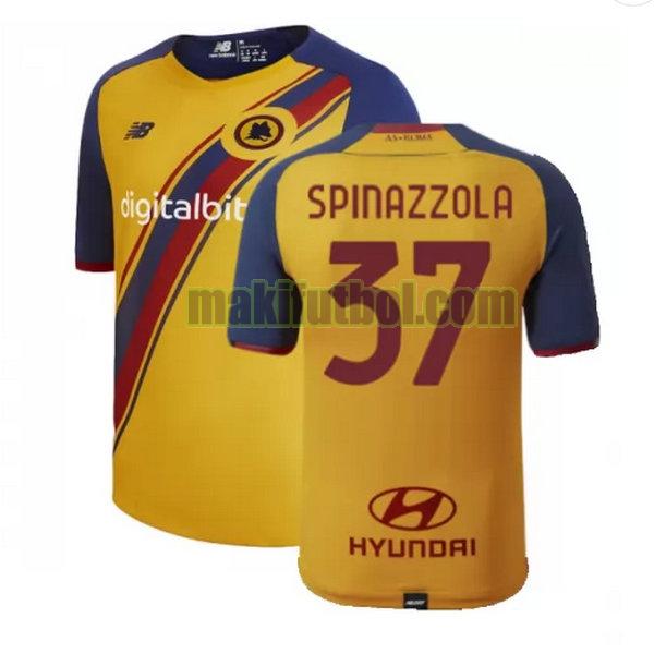 camisetas as roma 2021 2022 fourth spinazzola 37 amarillo