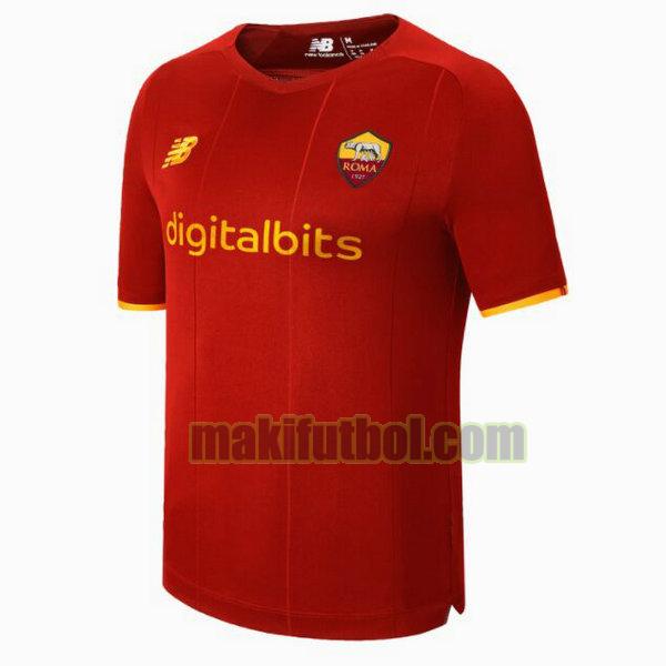 camisetas as roma 2021 2022 primera equipacion rojo