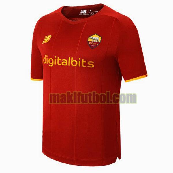 camisetas as roma 2021 2022 primera tailandia rojo