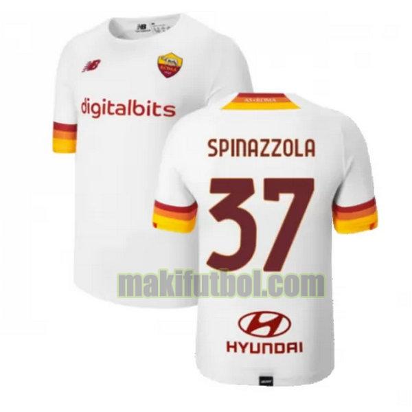 camisetas as roma 2021 2022 segunda spinazzola 37 blanco