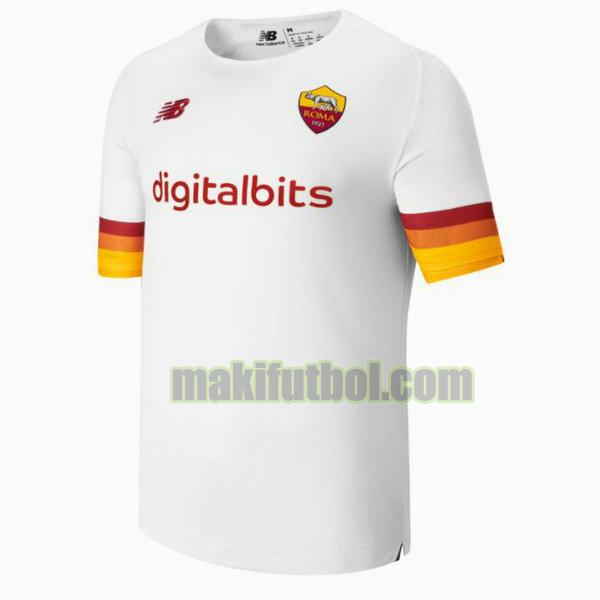 camisetas as roma 2021 2022 segunda tailandia blanco