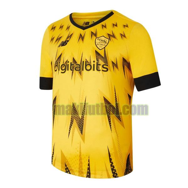 camisetas as roma 2022 2023 esport amarillo