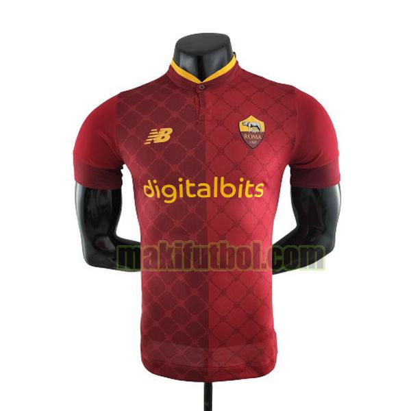camisetas as roma 2022 2023 primera player rojo