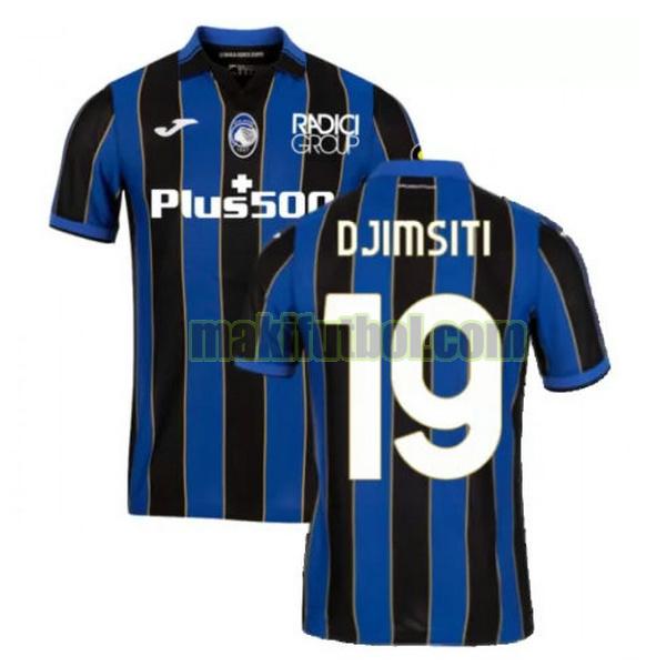 camisetas atalanta b.c 2021 2022 primera djimsiti 19 azul negro