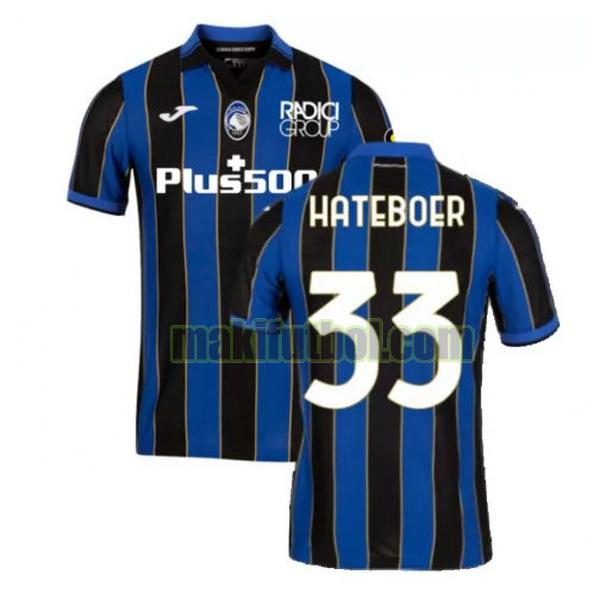 camisetas atalanta b.c 2021 2022 primera hateboer 33 azul negro