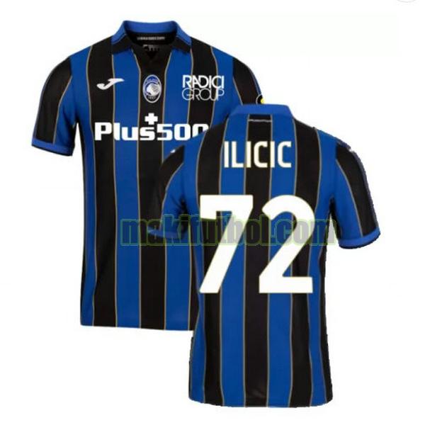 camisetas atalanta b.c 2021 2022 primera ilicic 72 azul negro