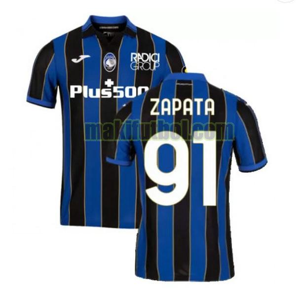 camisetas atalanta b.c 2021 2022 primera zapata 91 azul negro